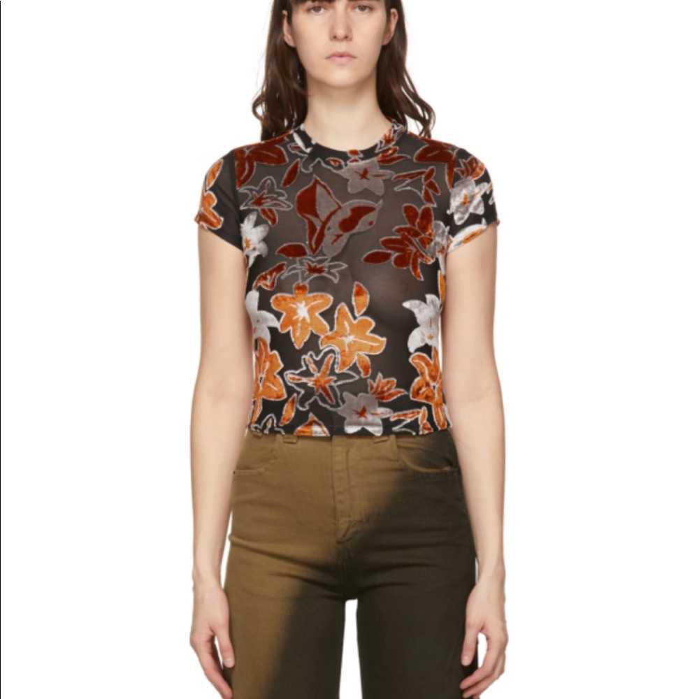 Eckhaus Latta burnout shrunken t shirt - Picture 9 of 9